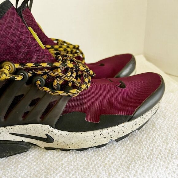 Nike Air Presto Mid Utility Men's Running Shoes Bordeaux/ 859524-600 Sz 9 - Picture 4 of 9